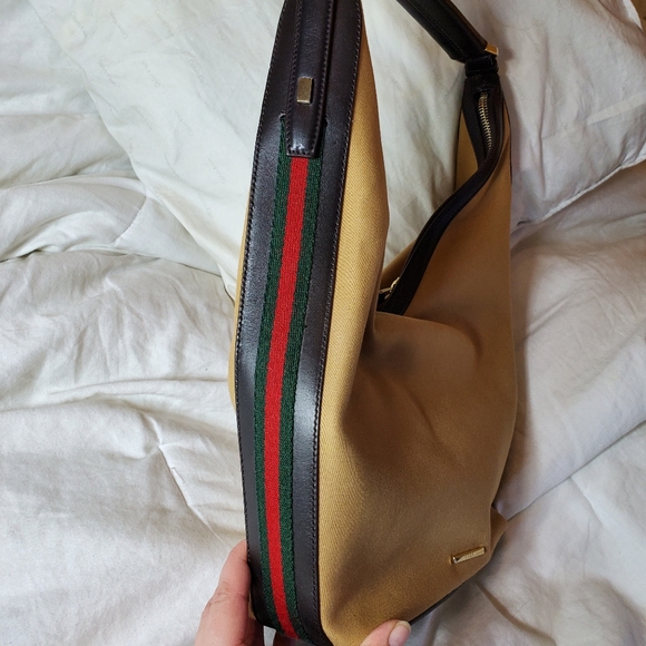 Gucci tan shoulder hobo bag - Picture 5 of 8